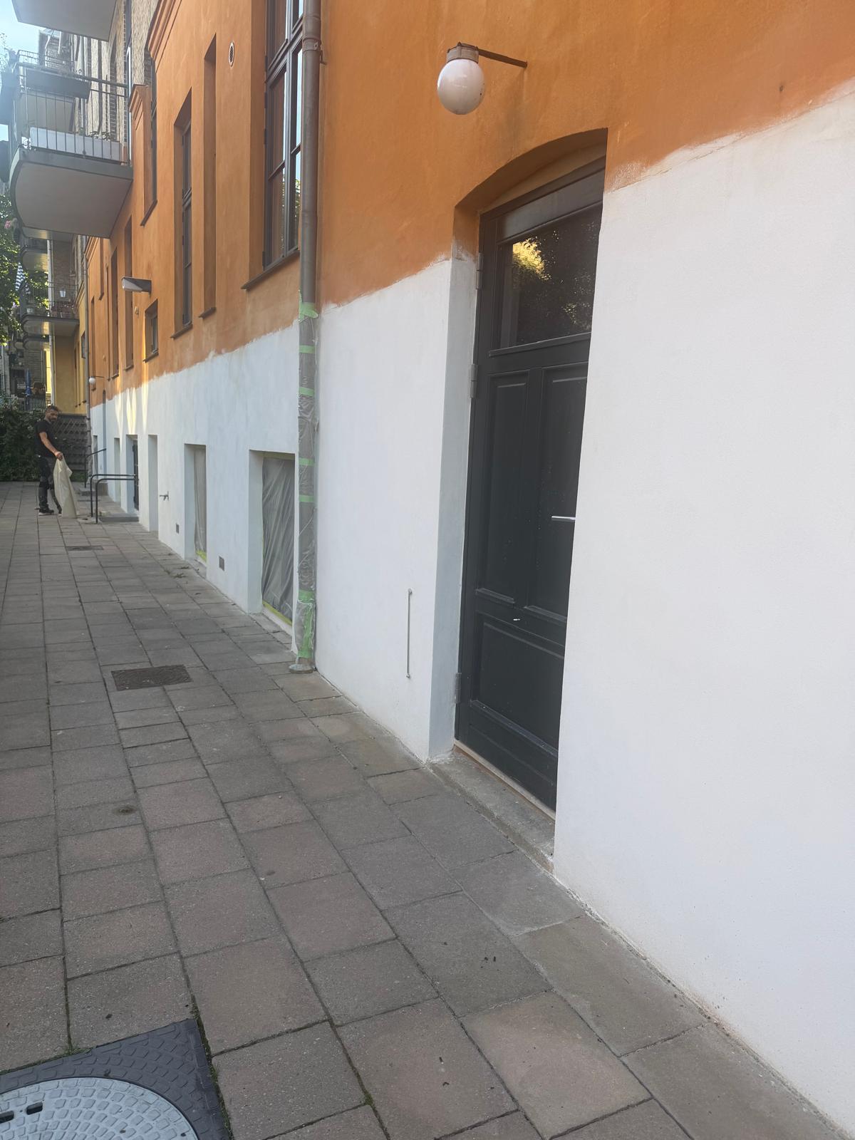 Sockelrenovering på flerbostadshus i Malmö